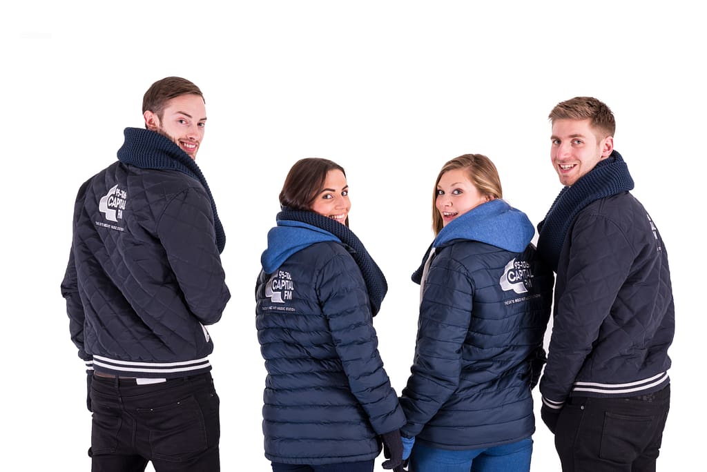 Capital FM street stars showing jacket backs