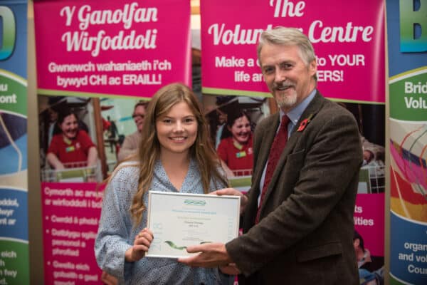 Huw Irranca-Davies giving an award